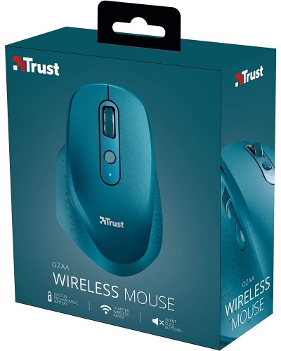 მაუსი Trust Ozaa Rechargeable Wireless Comfort Mouse Blue 