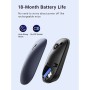 მაუსი UGREEN MU001 (90372) Wireless 2.4G Slim Silent Mouse, 4000DP, Light Black