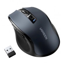 მაუსი UGREEN MU006 (90545) Ergonomic Wireless 2.4G Mouse, 4000DPI, Silence Design, Black
