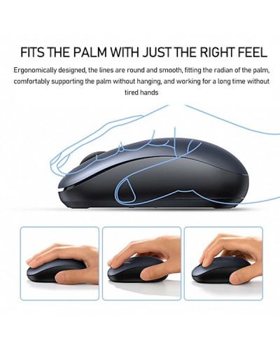 მაუსი UGREEN MU105 (90550), Wireless, USB, Mouse, Blue
