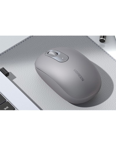 მაუსი UGREEN MU105 (90669), Wireless, USB, Mouse, Moonlight Gray