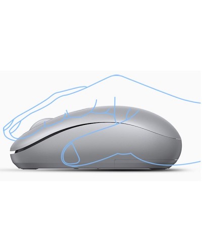 მაუსი UGREEN MU105 (90669), Wireless, USB, Mouse, Moonlight Gray