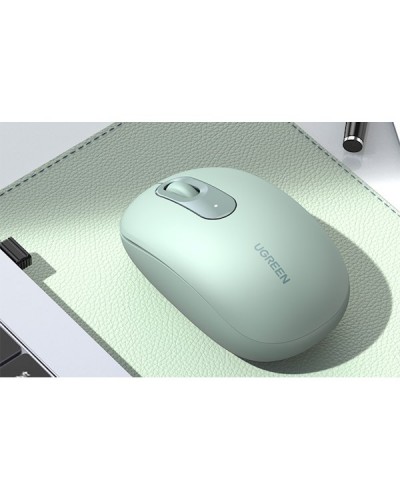 მაუსი UGREEN MU105 (90672), Wireless, USB, Mouse, Celadon Green