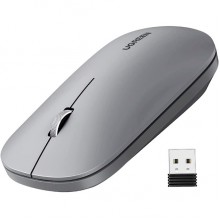 მაუსი Ugreen MU001 (90373), Wireless, 4000DPI, USB, Mouse, Light Gray
