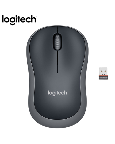 უსადენო მაუსი Logitech M185 Wireless Mouse Swift Grey - 910-002238