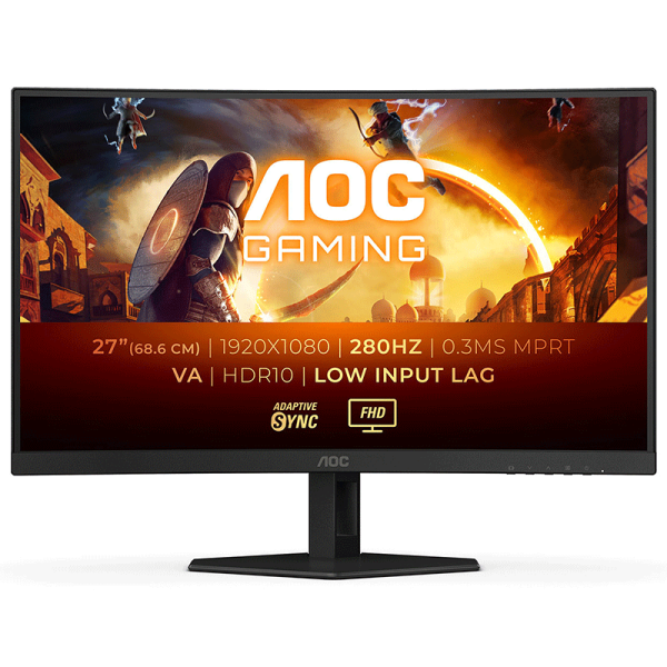 მონიტორი AOC C27G4ZXE 27" Curved FHD Monitor 280Hz 0.3 ms 300nit