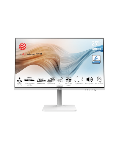 მონიტორი MSI Modern MD272XPW 27" IPS ZeroFrame 1920 x 1080 (FHD) NITS 300 100Hz 1ms