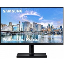 მონიტორი Samsung LF24T450FQIXCI, 24", 75 Hz Monitor, FHD, IPS, USB, HDMI, DP, Black