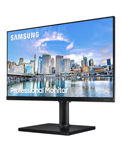 მონიტორი Samsung LF24T450FQIXCI, 24", 75 Hz Monitor, FHD, IPS, USB, HDMI, DP, Black