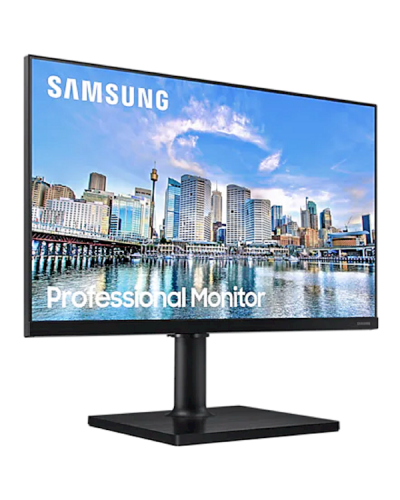 მონიტორი Samsung LF24T450FQIXCI, 24", 75 Hz Monitor, FHD, IPS, USB, HDMI, DP, Black