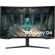 მონიტორი Samsung LS32BG650EIXCI Odyssey G6, 32", 240Hz, 1Ms, Curved Monitor, QHD, VA, HDMI, USB, LAN, DP, Black