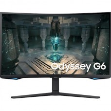 მონიტორი Samsung LS32BG650EIXCI Odyssey G6, 32", Curved Monitor, QHD, VA, HDMI, USB, LAN, DP, Black