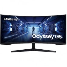 მონიტორი Samsung Odyssey G5 LC34G55TWWIXCI Curved 34" 4K Monitor 165Hz 1MS