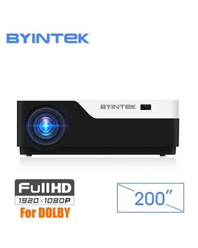 პროექტორი BYINTEK MOON K11 Android 200inch native: 1920x1080 1080P FULL HD LED Video Projector with Android 7.1 OS HDMI USB For Game Movie Cinema Home Theater