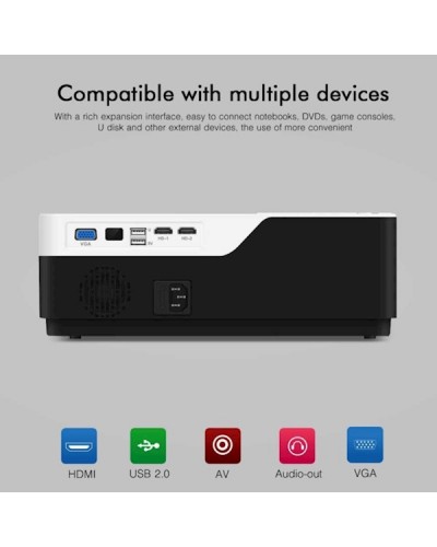 პროექტორი BYINTEK MOON K11 Android 200inch native: 1920x1080 1080P FULL HD LED Video Projector with Android 7.1 OS HDMI USB For Game Movie Cinema Home Theater