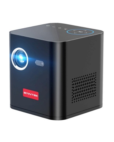 პროექტორი BYINTEK P19 3D Mini Portable Smart Projector, LED DLP, Supported 4K, Android 9.0, 350 ANSI lumens, BT5.0, WiFi, Black
