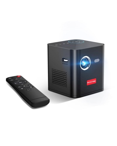 პროექტორი BYINTEK P19 3D Mini Portable Smart Projector, LED DLP, Supported 4K, Android 9.0, 350 ANSI lumens, BT5.0, WiFi, Black