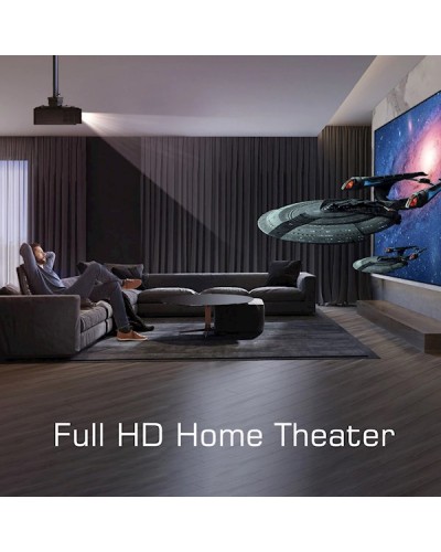 პროექტორი BYINTEK K45 Smart Home Theater Projector, FHD, Support 4K, Android 9.0, LCD, LED, 700 ANSI lumens, WiFi, BT4.0, White