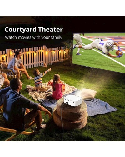 პროექტორი BYINTEK K45 Smart Home Theater Projector, FHD, Support 4K, Android 9.0, LCD, LED, 700 ANSI lumens, WiFi, BT4.0, White