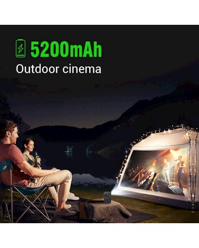პროექტორი BYINTEK P20 Update Mini Smart DLP Projector WIFI Android 9.0 OS Bluetooth 5.0 1080P Supported Wireless Mirroring Built-in Battery 3D Outdoor Travel Cinema