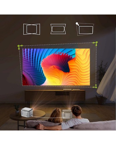 პროექტორი Byintek X25, LCD Projector, FHD 1920x1080, 680lm, Silver