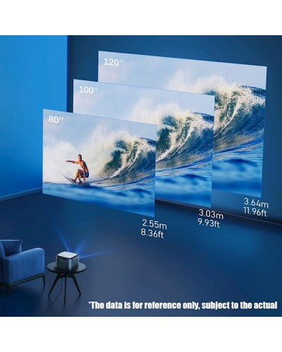 პროექტორი Byintek X25, LCD Projector, FHD 1920x1080, 680lm, Silver