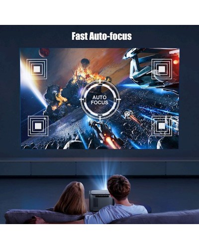 პროექტორი Byintek X25, LCD Projector, FHD 1920x1080, 680lm, Silver