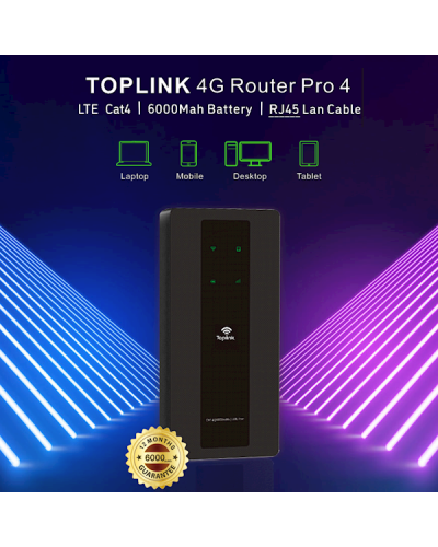 4G როუტერი TopLink HW85, 300Mbps, Router, + LAN Port Black