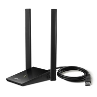 WI-FI ადაპტერი TP-Link Archer T4U Plus AC1300 Dual Antennas High-Gain Wireless USB Adapter  (Black)
