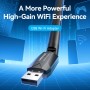 WI-FI ადაპტერი VENTION KDUB0 AC650 USB Wi-Fi Dual Band Bluetooth Adapter With High Gain Antenna Black