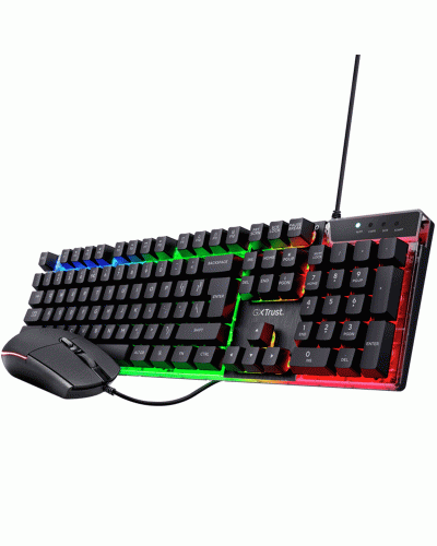 GAMING კლავიატურის და მაუსის ნაკრები TRUST GXT838 AZOR COMBO US