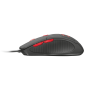 TRUST ZIVA GAMING MOUSE WITH MOUSE PAD - Black/Red 21963