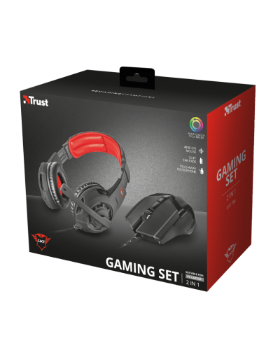 Trust GXT 784 GXT 784 Gaming Headset & Mouse Black - 21472