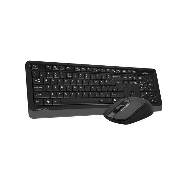 კლავიატურა და მაუსი A4tech FG1012S Fstyler Wireless Combo Set (FGK10+FG12S) Mouse Silent click, USB (Black) (US+Russian)