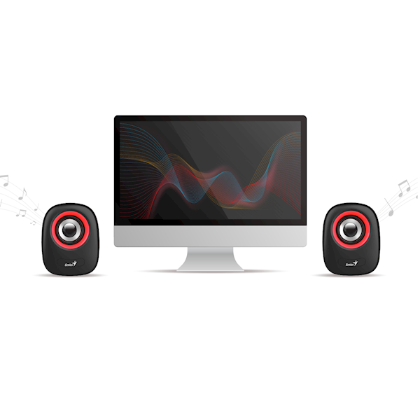 დინამიკები SP-Q160 Genius Stereo USB Powered Speakers BLUE