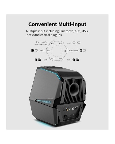 დინამიკი Edifier G5000, 88W, Bluetooth, AUX, USB, Speaker, Black