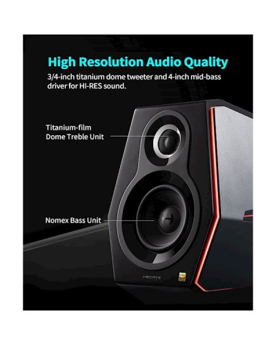 დინამიკი Edifier G5000, 88W, Bluetooth, AUX, USB, Speaker, Black