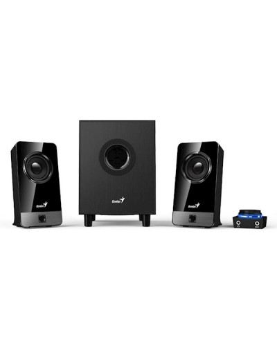 დინამიკი Genius SW-2.1 300X, 2.1 Speakers with Subwoofer, 100-240V/10W, 3.5mm, Black