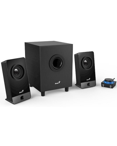 დინამიკი Genius SW-2.1 300X, 2.1 Speakers with Subwoofer, 100-240V/10W, 3.5mm, Black
