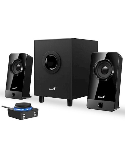 დინამიკი Genius SW-2.1 300X, 2.1 Speakers with Subwoofer, 100-240V/10W, 3.5mm, Black