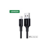 მობილურის დამტენი UGREEN 80822, MFi, USB-A Male to Lightning Male Cable Nickel Plating ABS Shell 1m (Black)