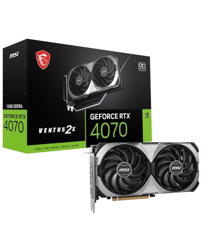 ვიდეო ბარათ MSI GeForce RTX 4070 VENTUS 2X E1 12G OC 912-V512-017
