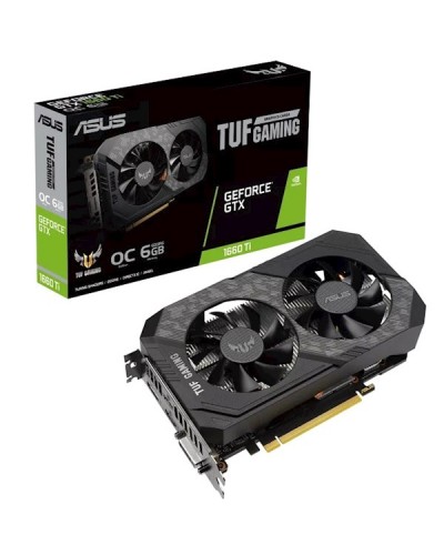 ვიდეო ბარათი ASUS GeForce GTX1660TI 6GB GDDR6 TUF EVO GAMING TOP Edition
