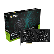 ვიდეო დაფა Palit NE64060T19P1-1070D, GeForce RTX4060 Dual OC, 8GB, 128bit, HDMI, DP, Black