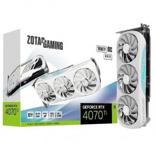 ვიდეოდაფა Zotac ZT-D40710Q-10P Trinity OC, GeForce RTX4070Ti, 12GB, 192bit, HDMI, DP, White