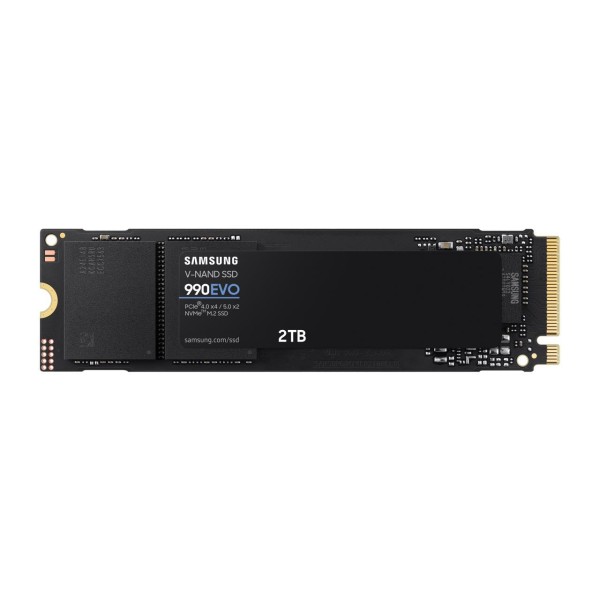 SAMSUNG SSD 990 EVO 2TB, PCIe 5.0 M.2 2280, Seq. Read Speeds Up-to 5,000MB/s (MZ-V9E2T0B/AM)