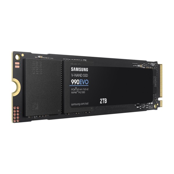 SAMSUNG SSD 990 EVO 2TB, PCIe 5.0 M.2 2280, Seq. Read Speeds Up-to 5,000MB/s (MZ-V9E2T0B/AM)