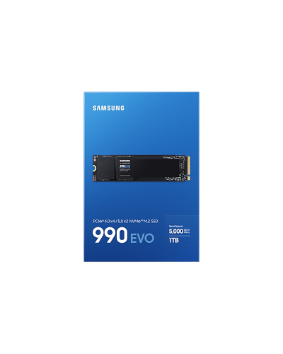 SSD მყარი დისკი SAMSUNG MZ-V9E1T0BW 990 EVO PCIE 4.0 NVME M.2 SSD 1TB
