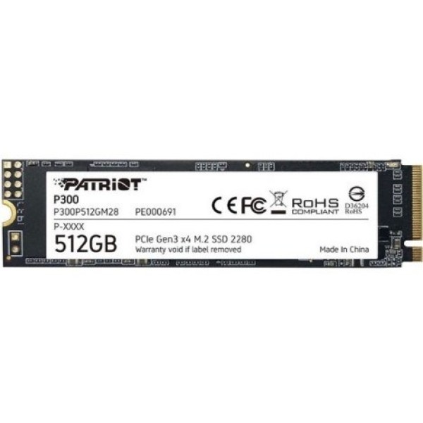 მყარი დისკი Patriot P300 512GB M2 2280 PCIe - P300P512GM28