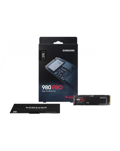 მყარი დისკი SAMSUNG 980 PRO SSD 2TB PCIe NVMe Gen 4 Gaming M.2 Internal Solid State Drive Memory Card , Maximum Speed, Thermal Control MZ-V8P2T0B/AM